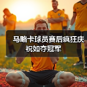 马略卡球员赛后疯狂庆祝如夺冠军（图3）